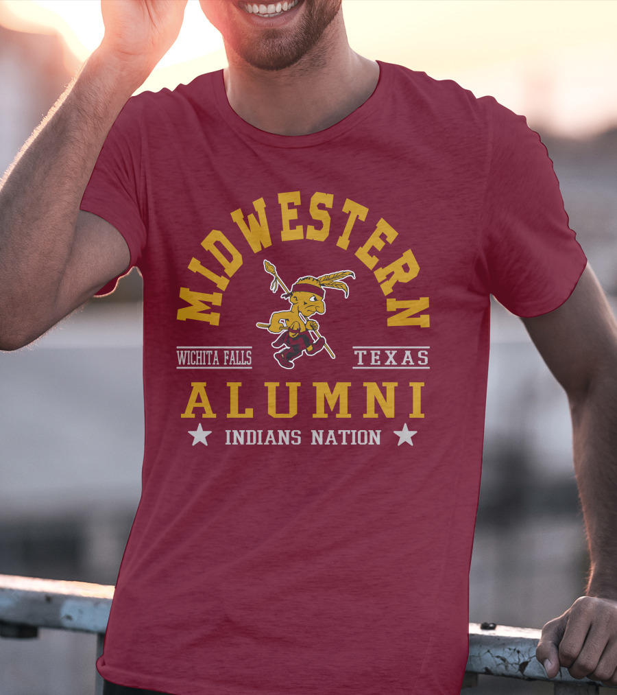 Midwestern Alumni Indians Nation Wichita Falls Texas T-Shirt