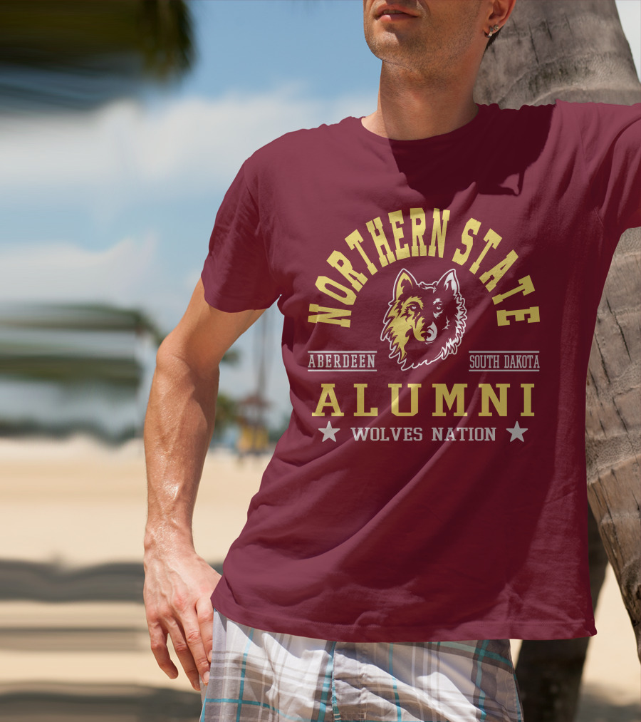 Northern State Alumni Wolves Nation Aberdeen South Dakota T-Shirt