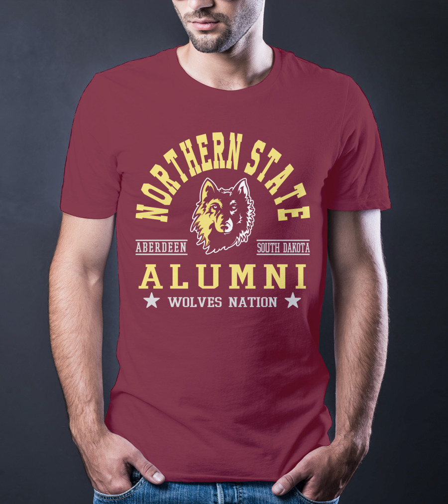 Northern State Alumni Wolves Nation Aberdeen South Dakota T-Shirt