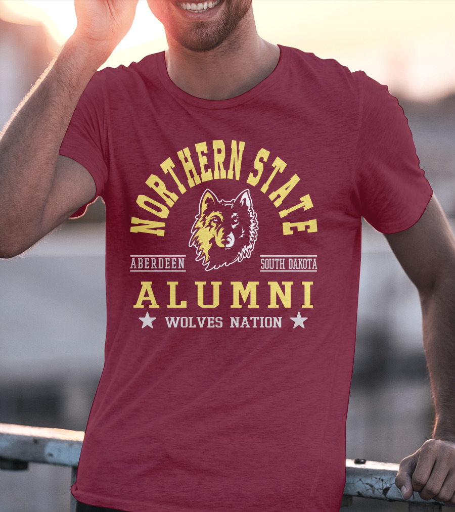 Northern State Alumni Wolves Nation Aberdeen South Dakota T-Shirt