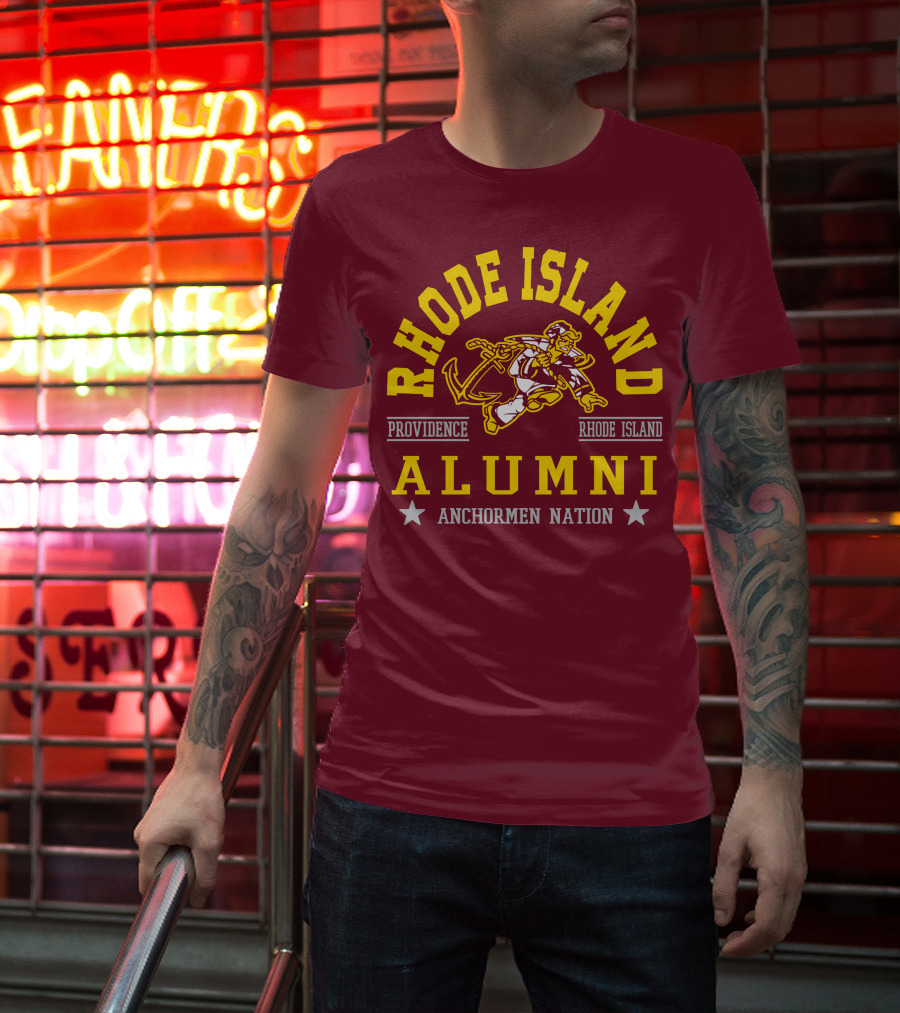 Rhode Island Alumni Providence Anchormen Nation T-Shirt