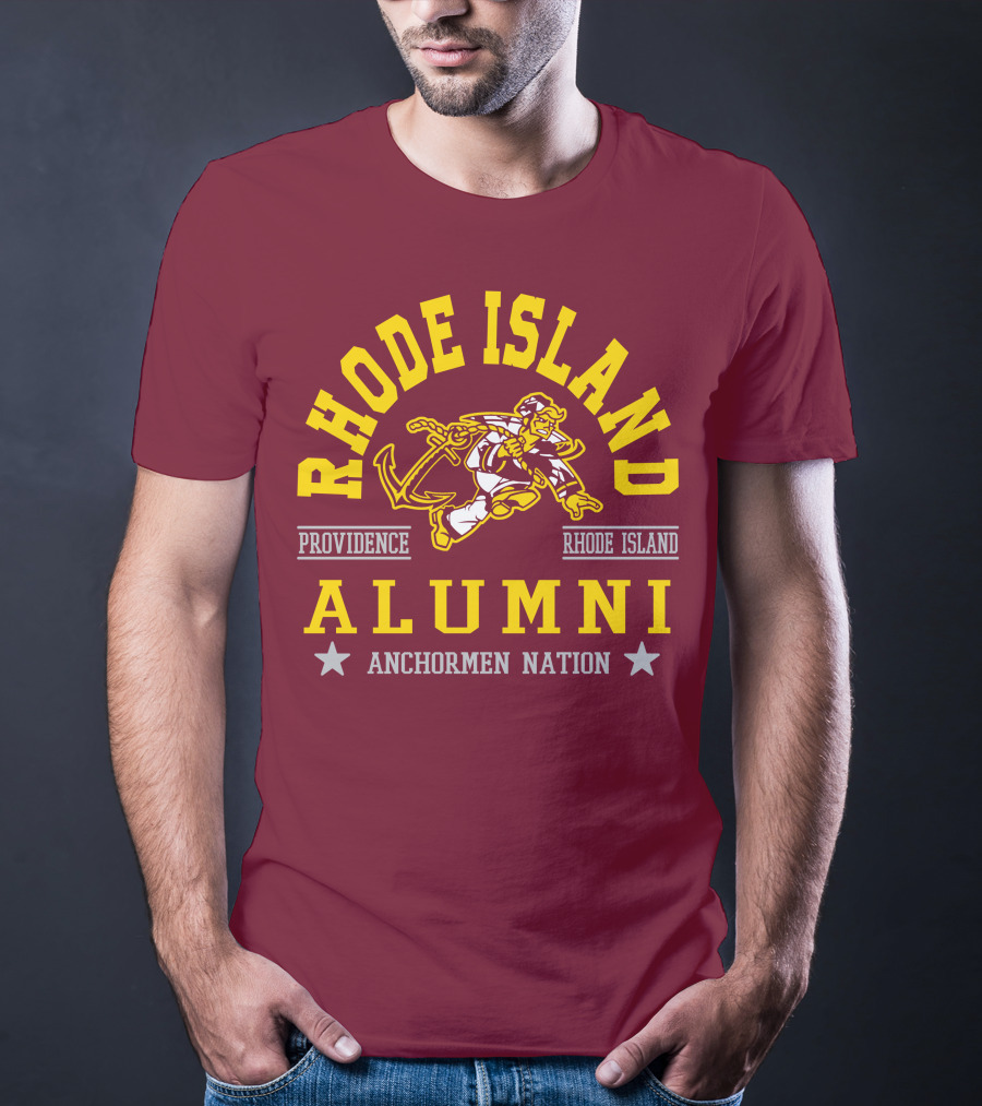 Rhode Island Alumni Providence Anchormen Nation T-Shirt