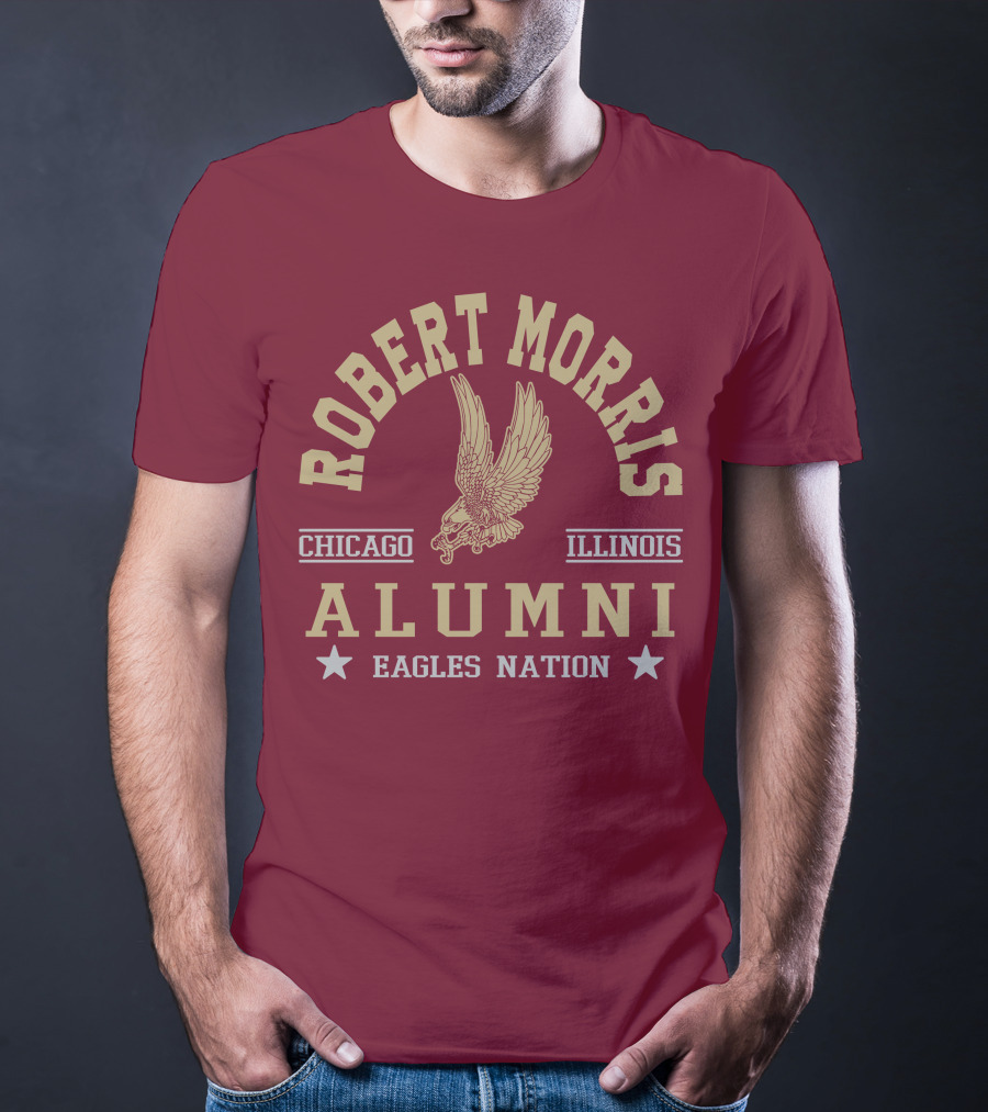 Robert Morris Chicago Illinois Alumni Eagles Nation T-Shirt