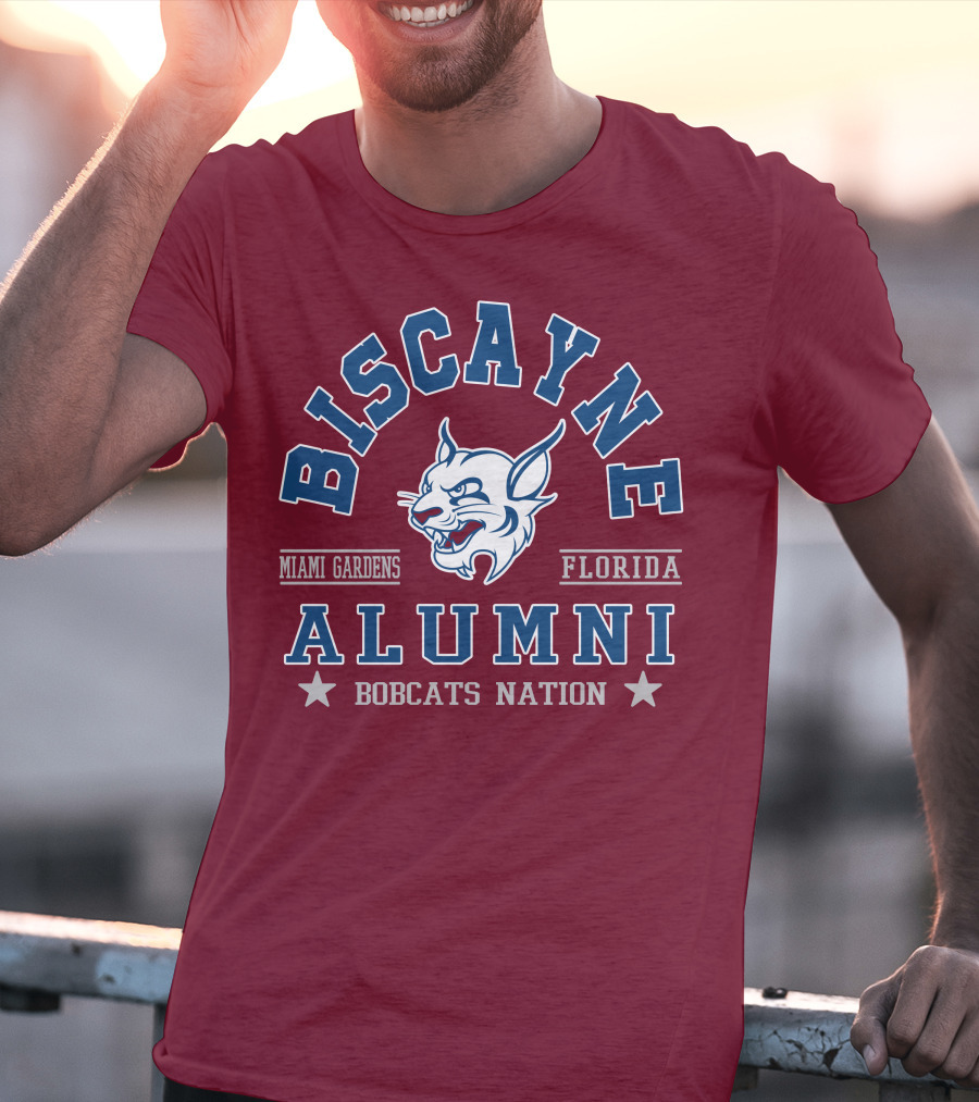 Biscayne College Alumni Bobcats Nation Miami Gardens Florida T-Shirt