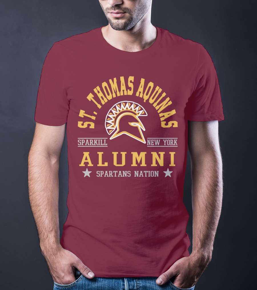 St Thomas Aquinas Sparkill New York Spartans Nation Alumni T-Shirt