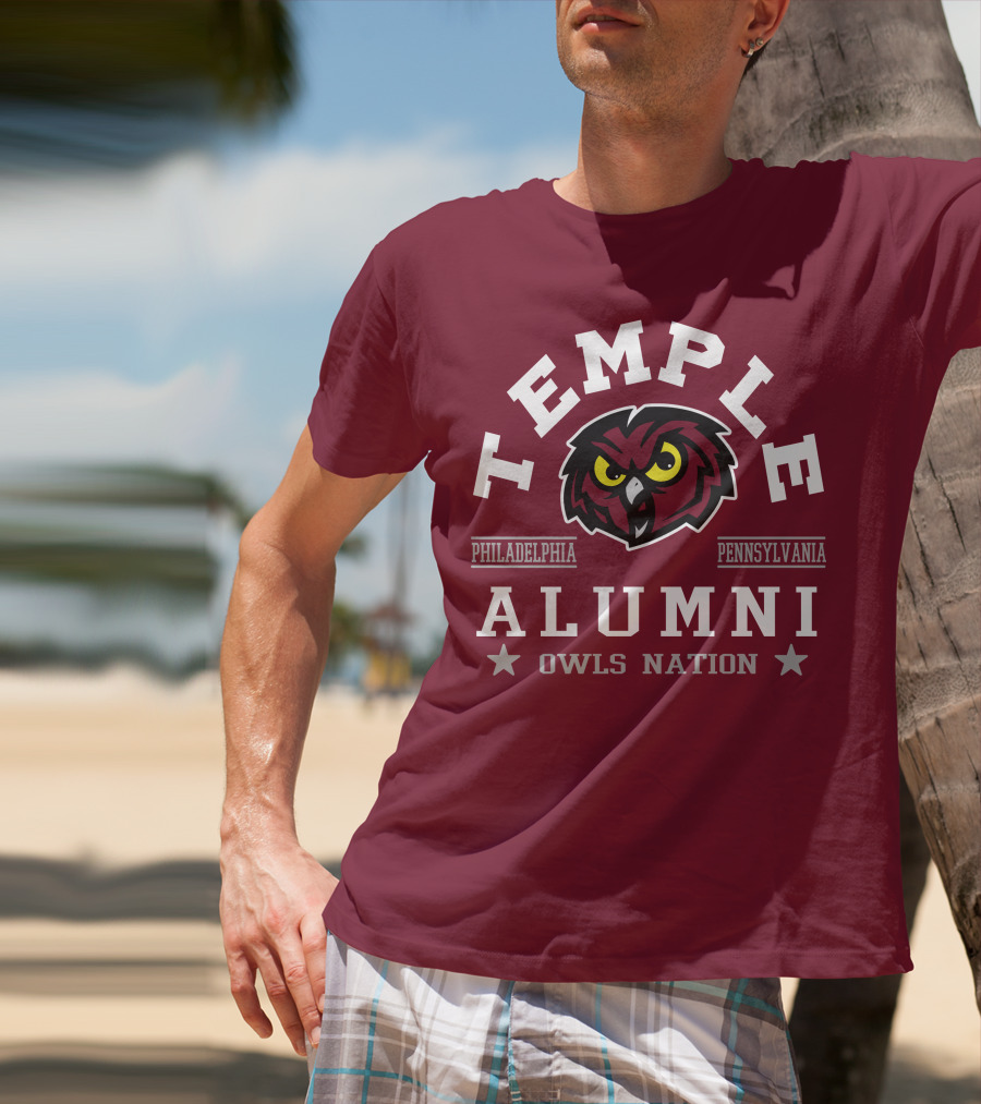 Temple Alumni Owls Nation Philadelphia Pennsylvania T-Shirt