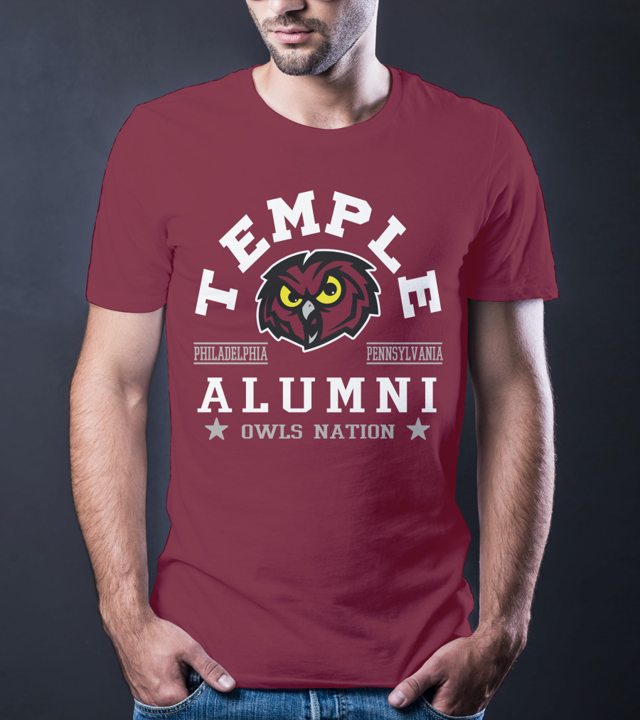 Temple Alumni Owls Nation Philadelphia Pennsylvania T-Shirt