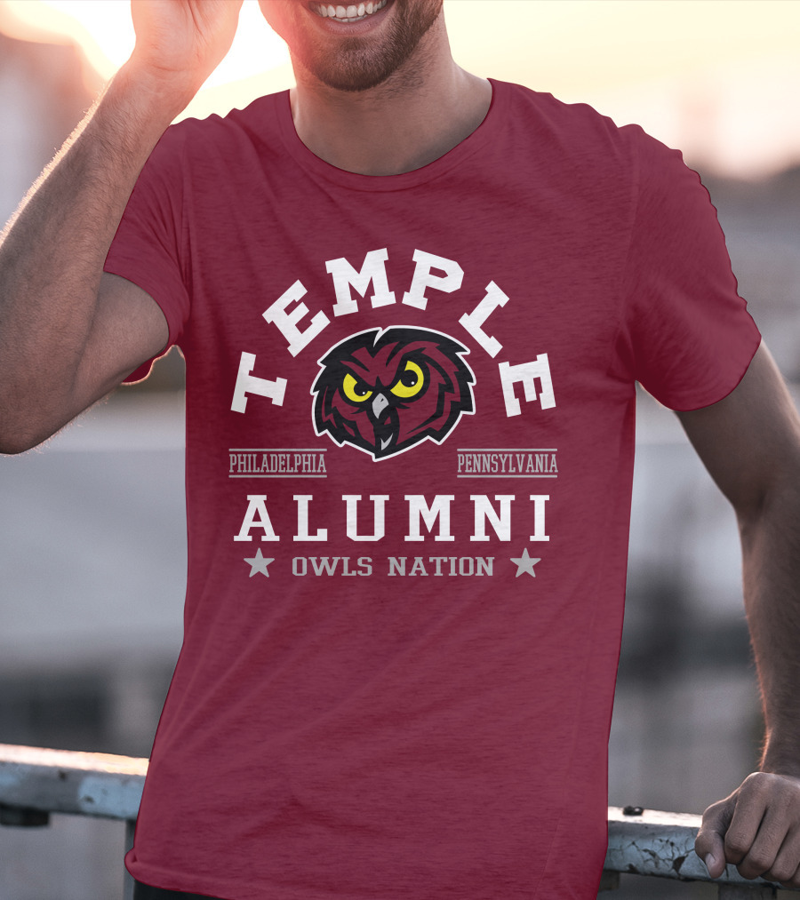 Temple Alumni Owls Nation Philadelphia Pennsylvania T-Shirt