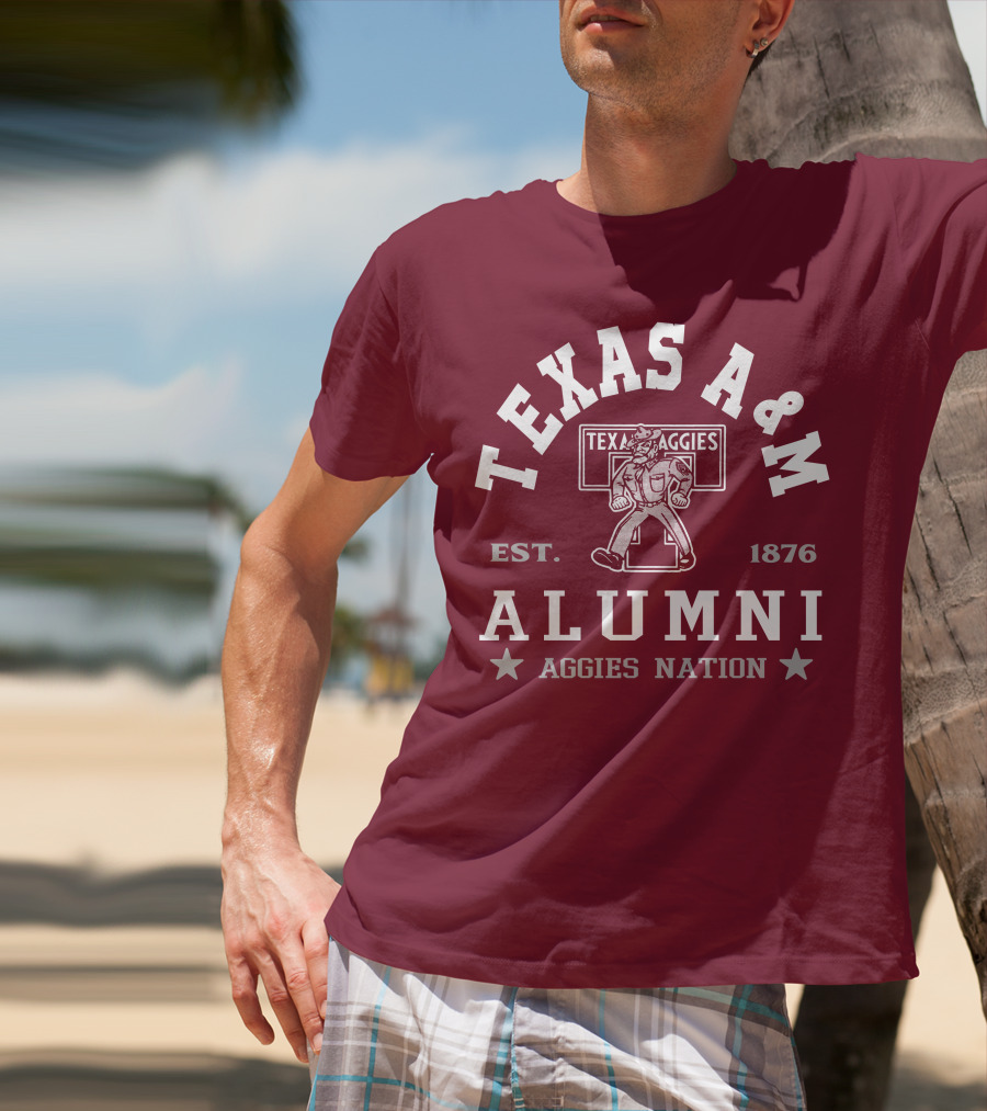 TEXAS A&M ALUMNI AGGIES NATION EST. 1876 T-Shirt