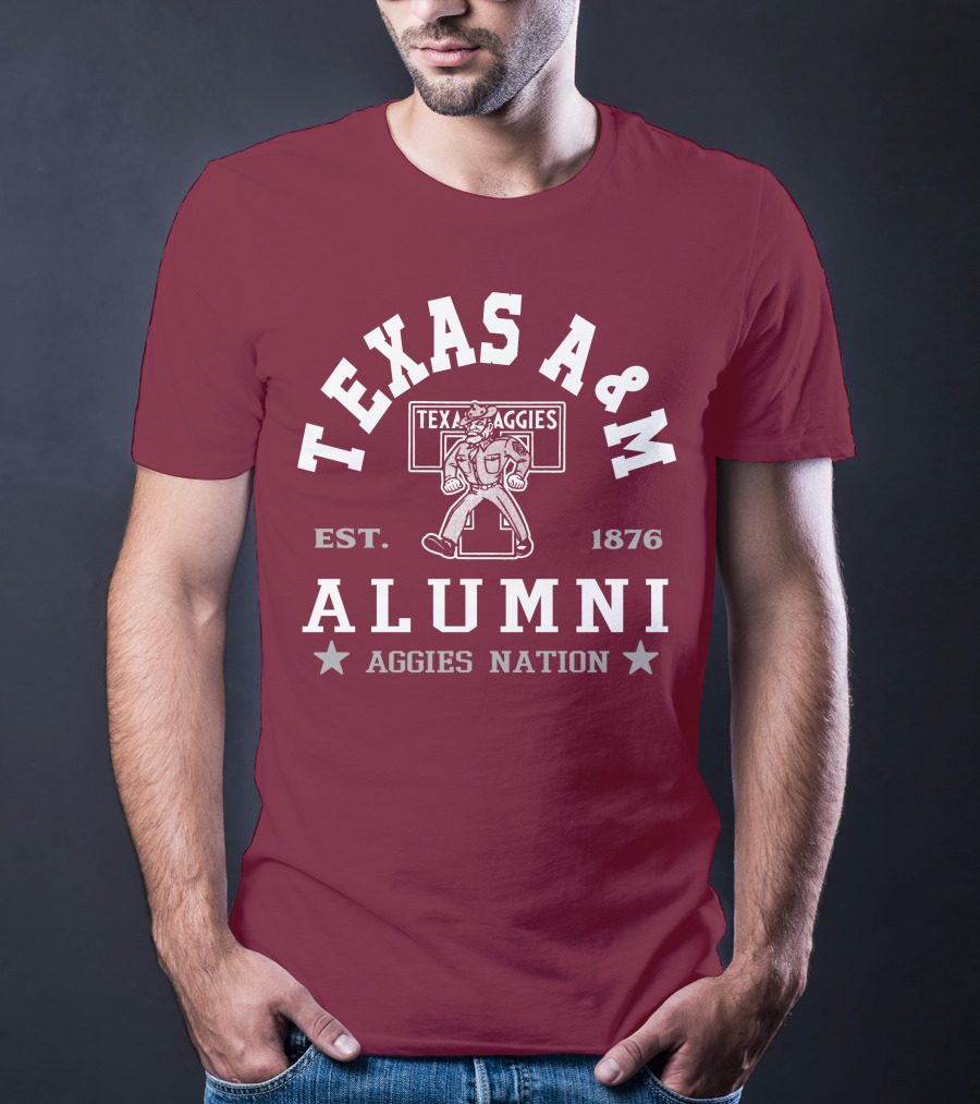 TEXAS A&M ALUMNI AGGIES NATION EST. 1876 T-Shirt