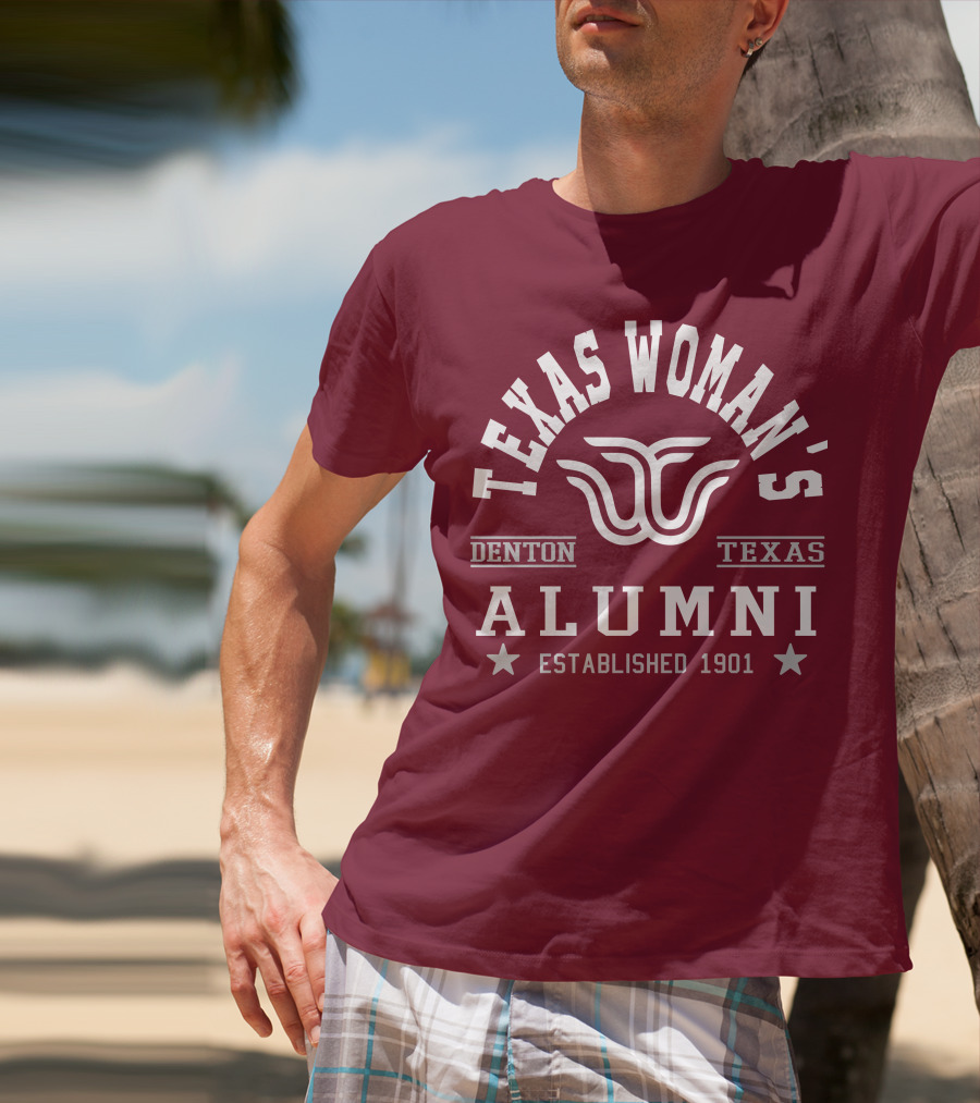 Texas Woman's University Alumni Denton Texas Established 1901 T-Shirt