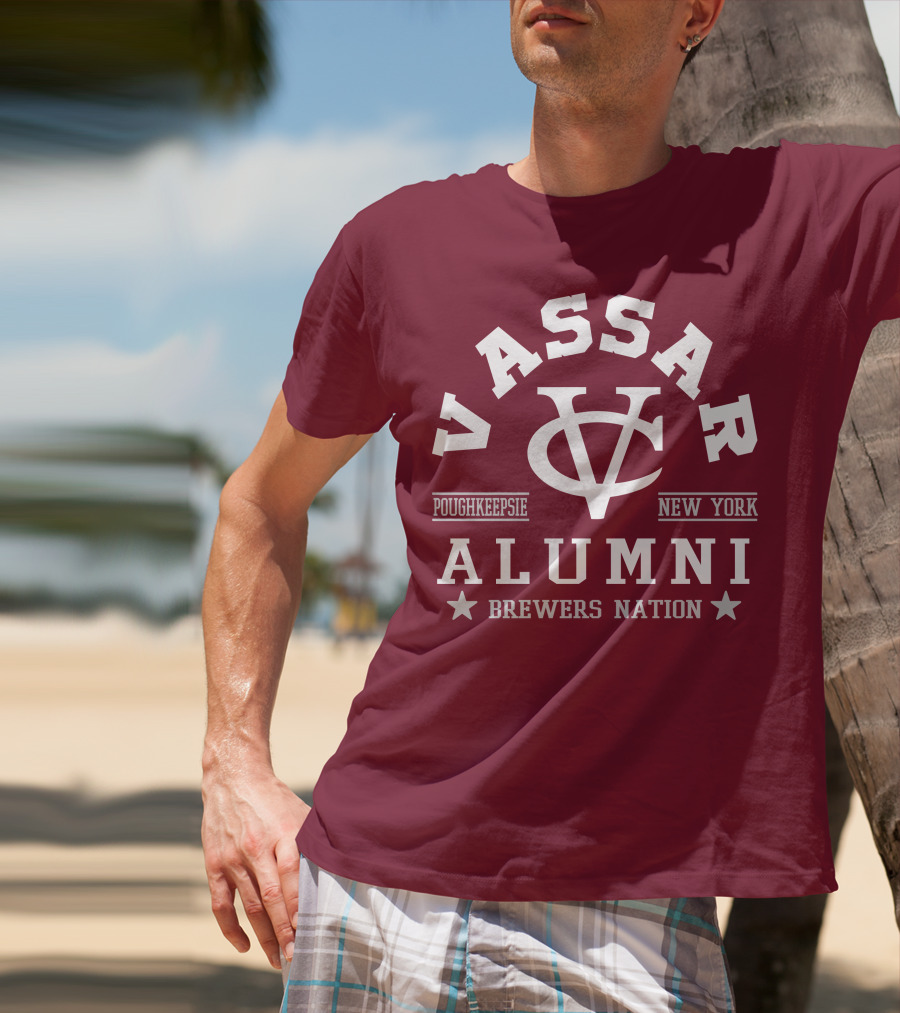 Vassar College Brewers Alumni Poughkeepsie New York Nation T-Shirt