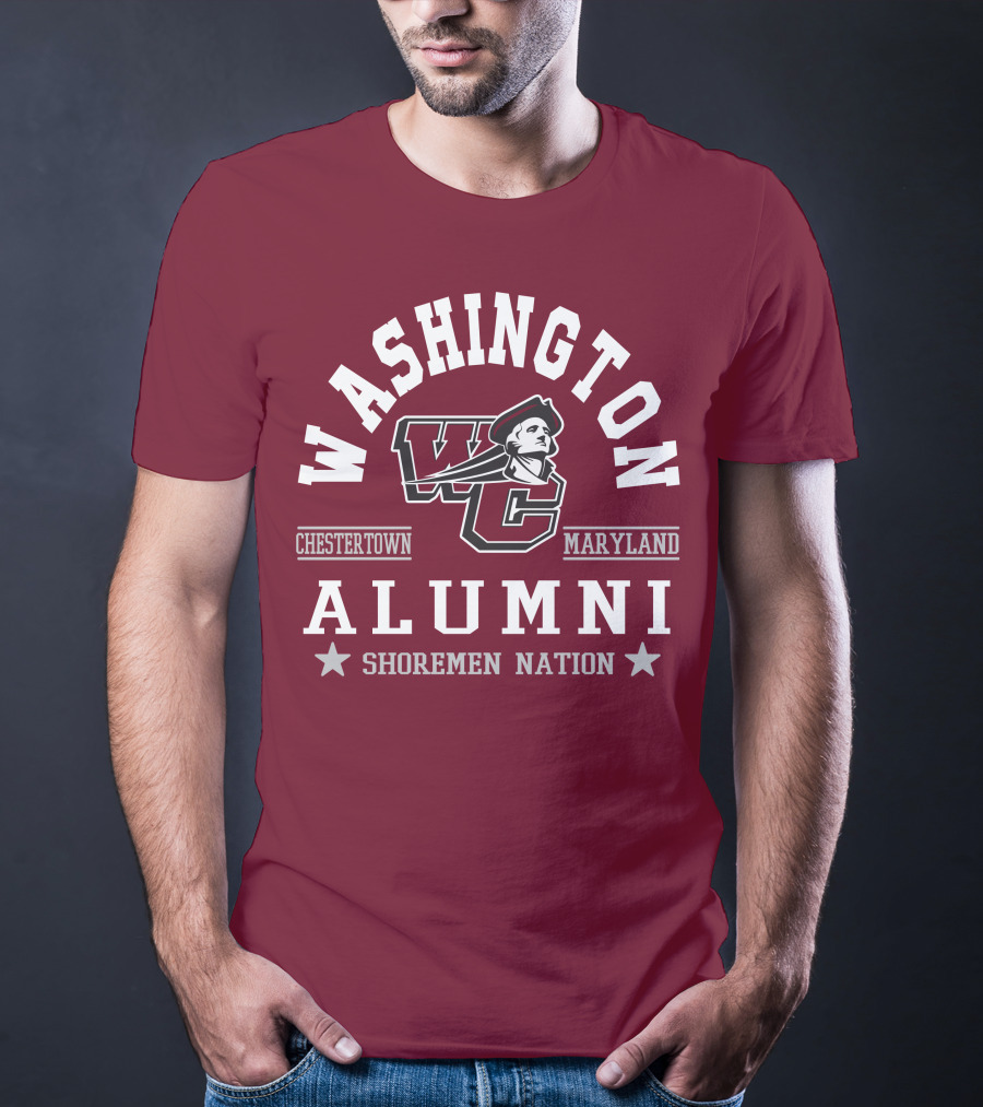 Washington College Alumni Shoremen Nation Chestertown Maryland WC T-Shirt