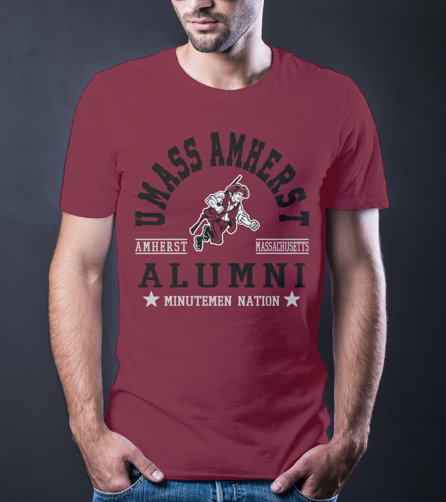 UMass Amherst Alumni Minutemen Nation Massachusetts T-Shirt