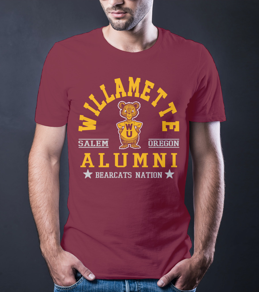 Willamette University Alumni Salem Oregon Bearcats Nation WU T-Shirt