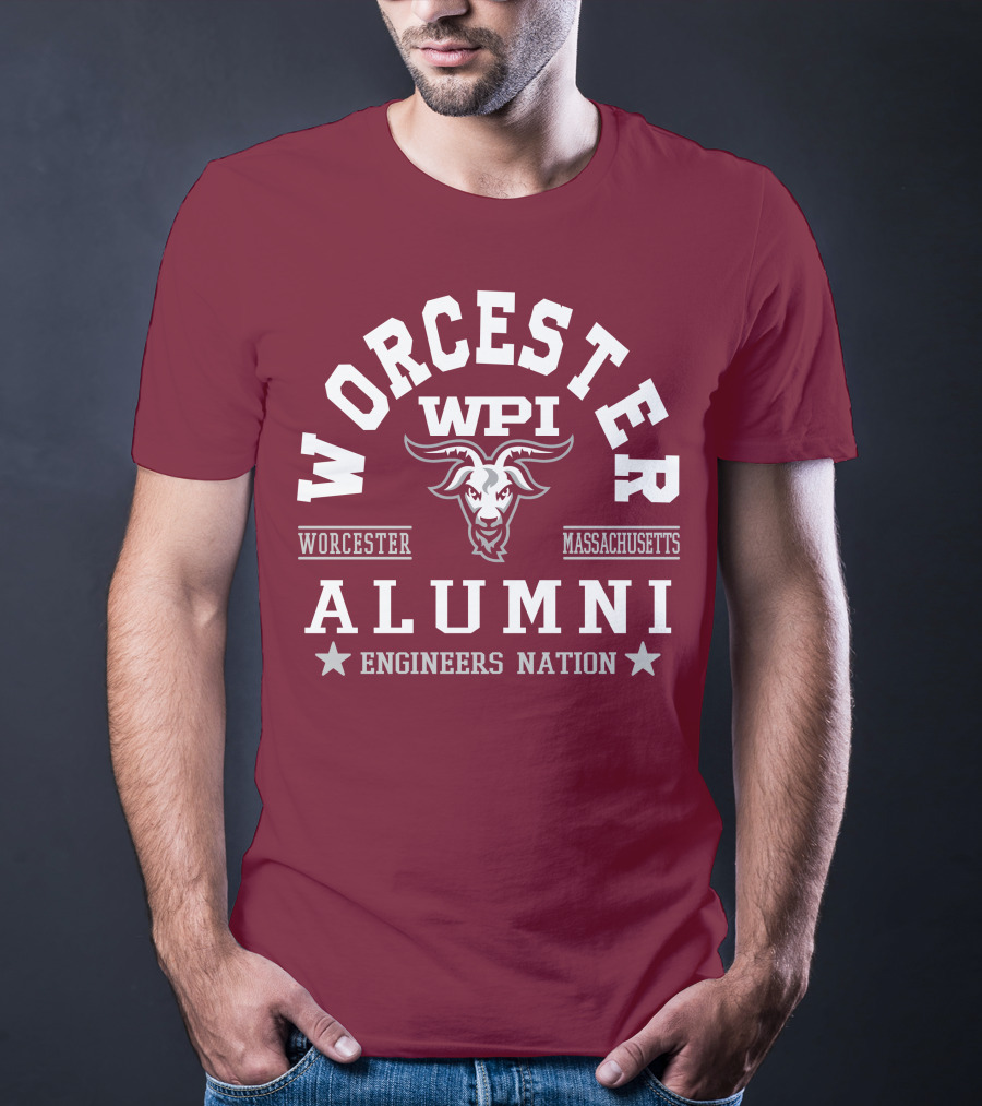 Worcester WPI Alumni Engineers Nation Massachusetts T-Shirt