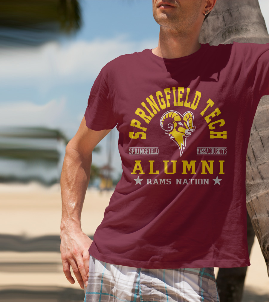 Springfield Tech Alumni Rams Nation Springfield Massachusetts T-Shirt