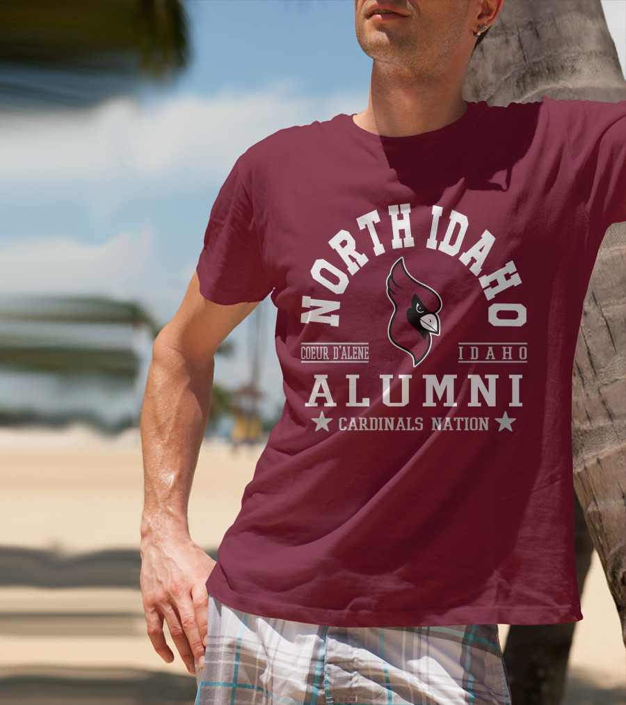 North Idaho Coeur D'Alene Alumni Cardinals Nation Idaho T-Shirt