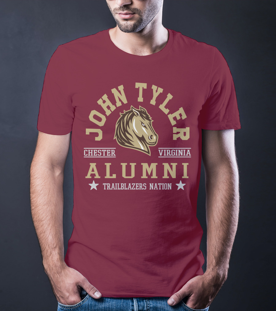 John Tyler Chester Virginia Alumni Trailblazers Nation T-Shirt