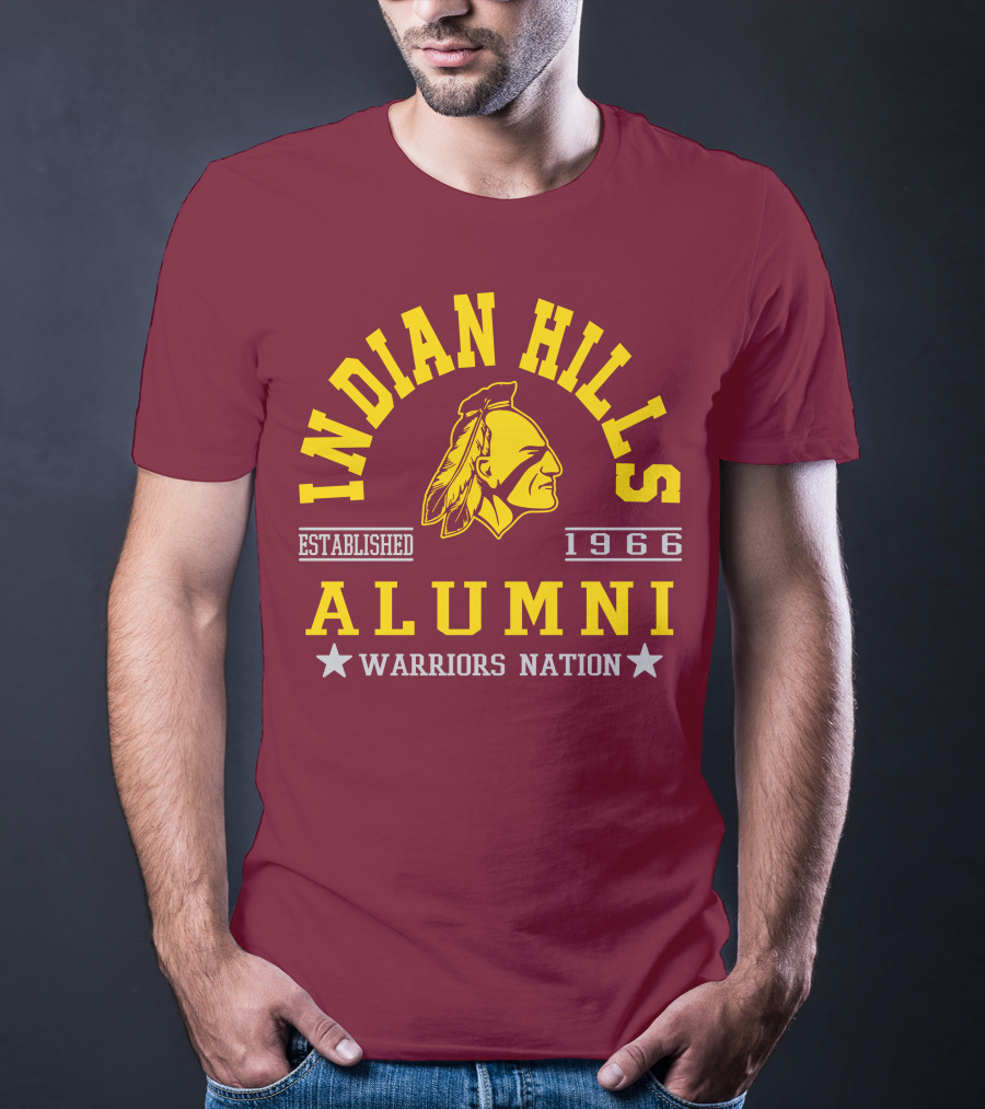 Indian Hills Warriors Alumni Established 1966 Nation T-Shirt