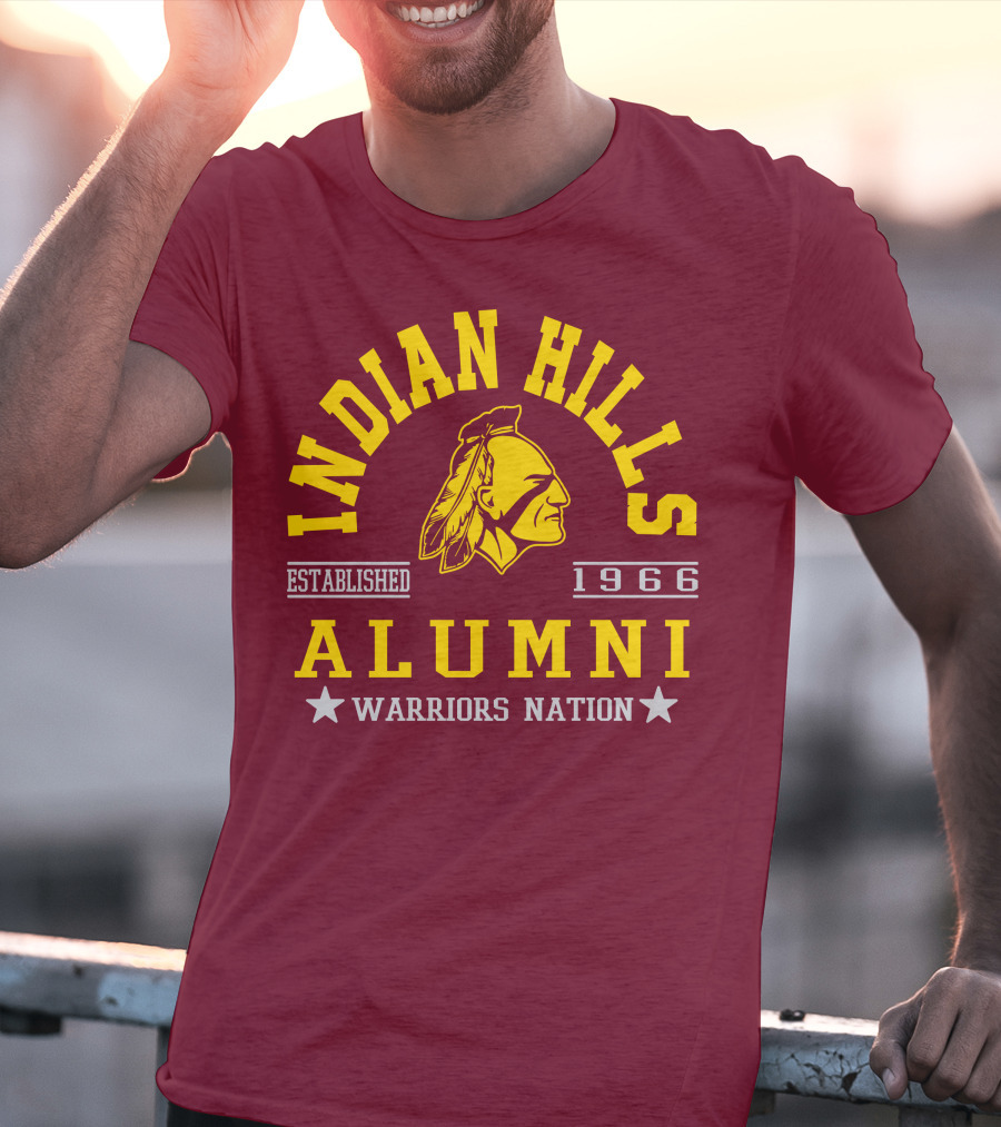 Indian Hills Warriors Alumni Established 1966 Nation T-Shirt