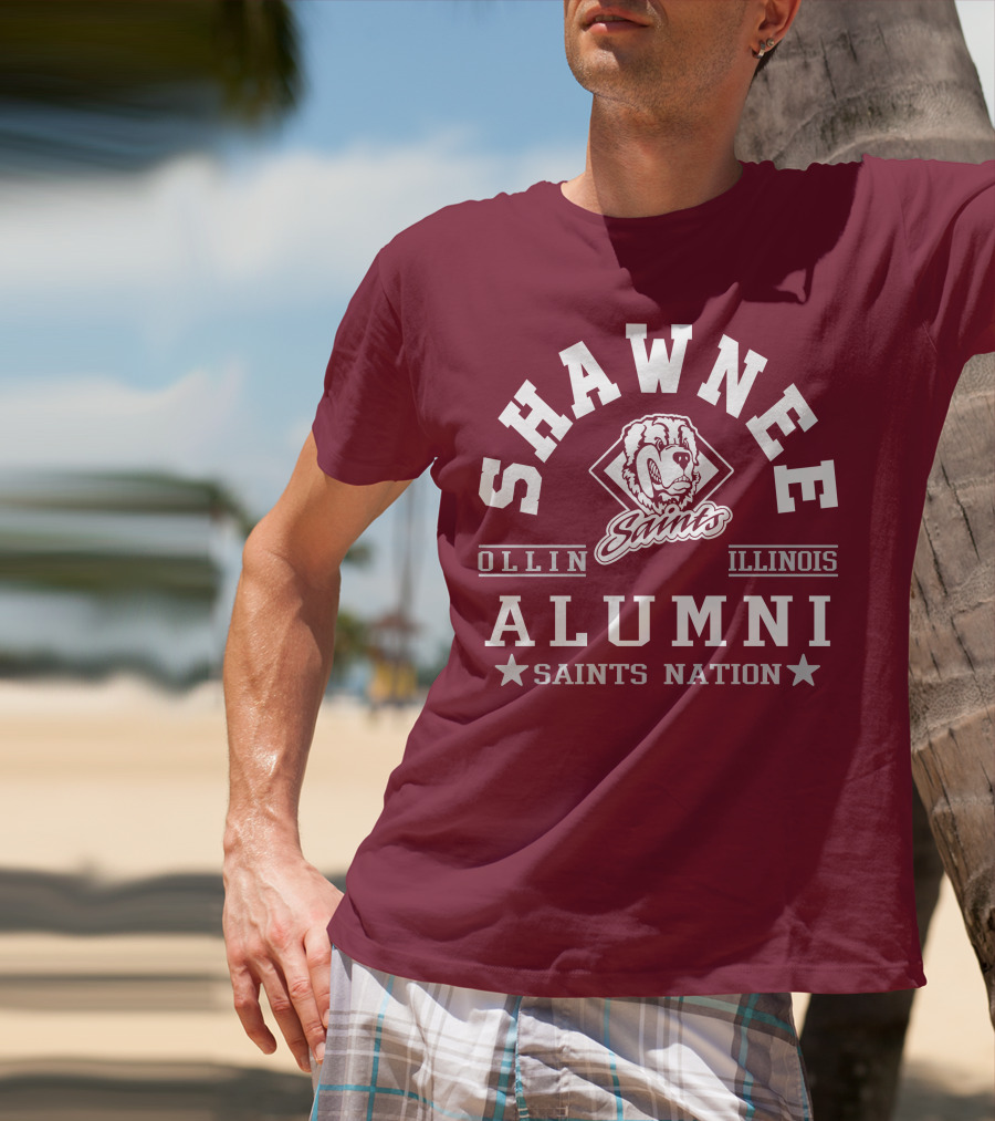 Shawnee Saints Alumni Olney Illinois Saints Nation T-Shirt