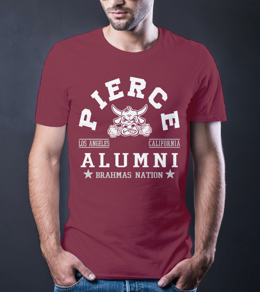 Pierce College Alumni Los Angeles California Brahmas Nation T-Shirt