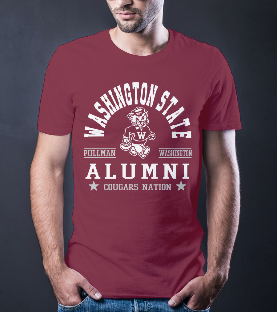 Washington State Alumni Pullman Cougars Nation T-Shirt