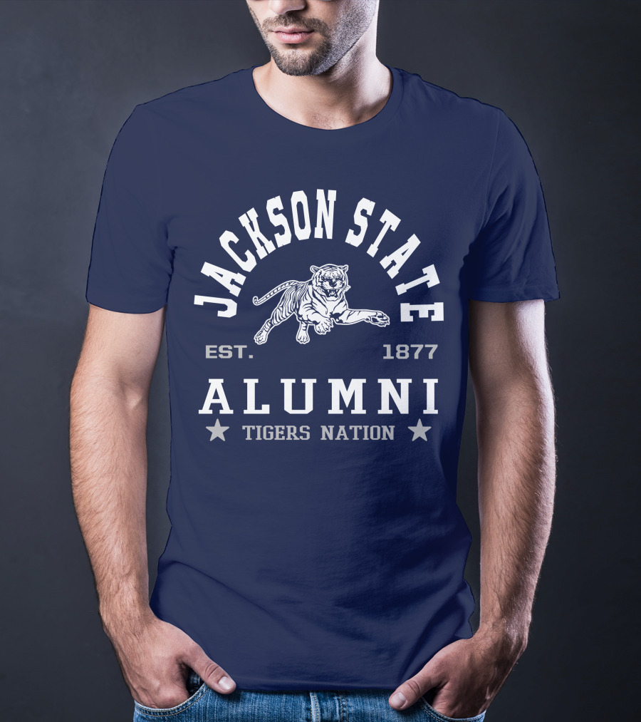 Jackson State Alumni Tigers Nation Est. 1877 T-Shirt