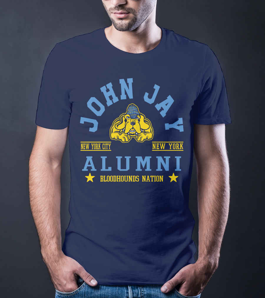 John Jay College Alumni Bloodhounds Nation New York City New York T-Shirt