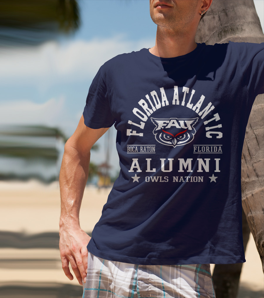 Florida Atlantic Alumni Owls Nation Boca Raton Florida T-Shirt