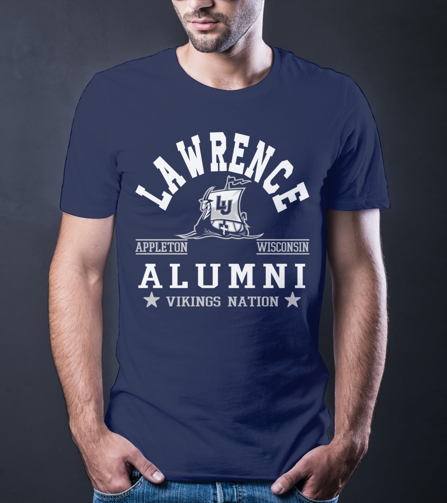 Lawrence Alumni Vikings Nation Appleton Wisconsin T-Shirt