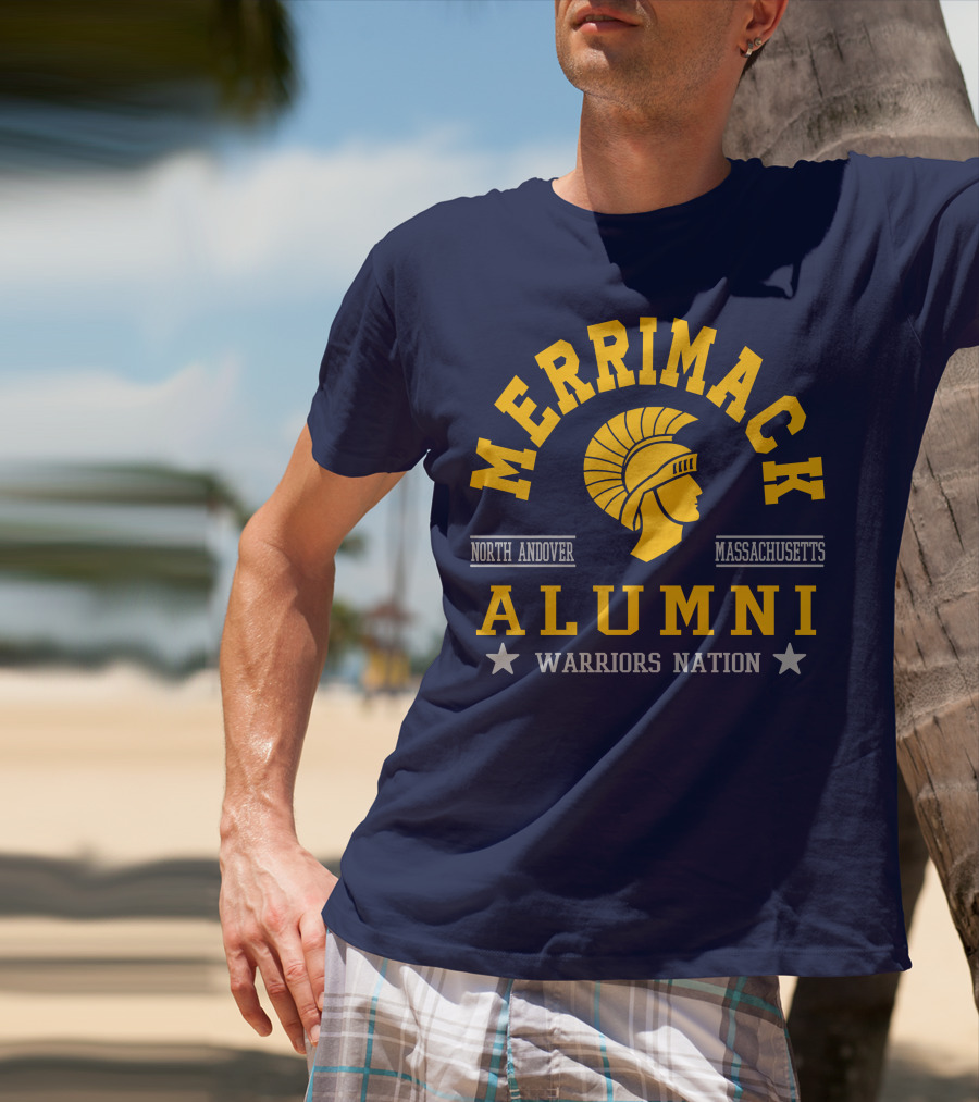 Merrimack College Warriors Nation Alumni North Andover Massachusetts T-Shirt