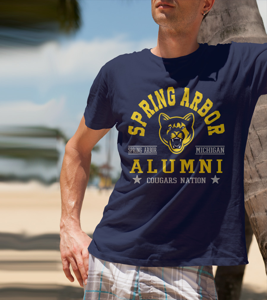 Spring Arbor Michigan Alumni Cougars Nation T-Shirt