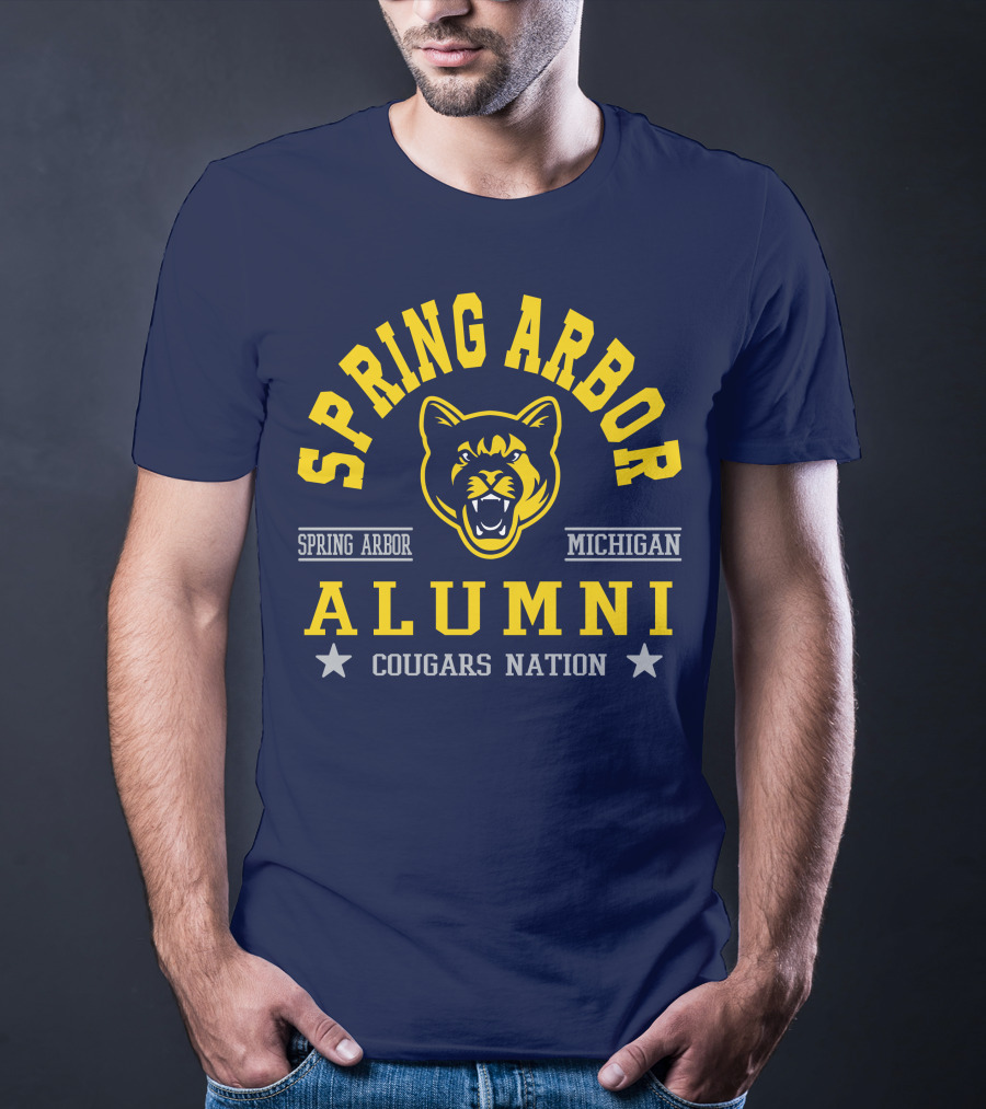Spring Arbor Michigan Alumni Cougars Nation T-Shirt