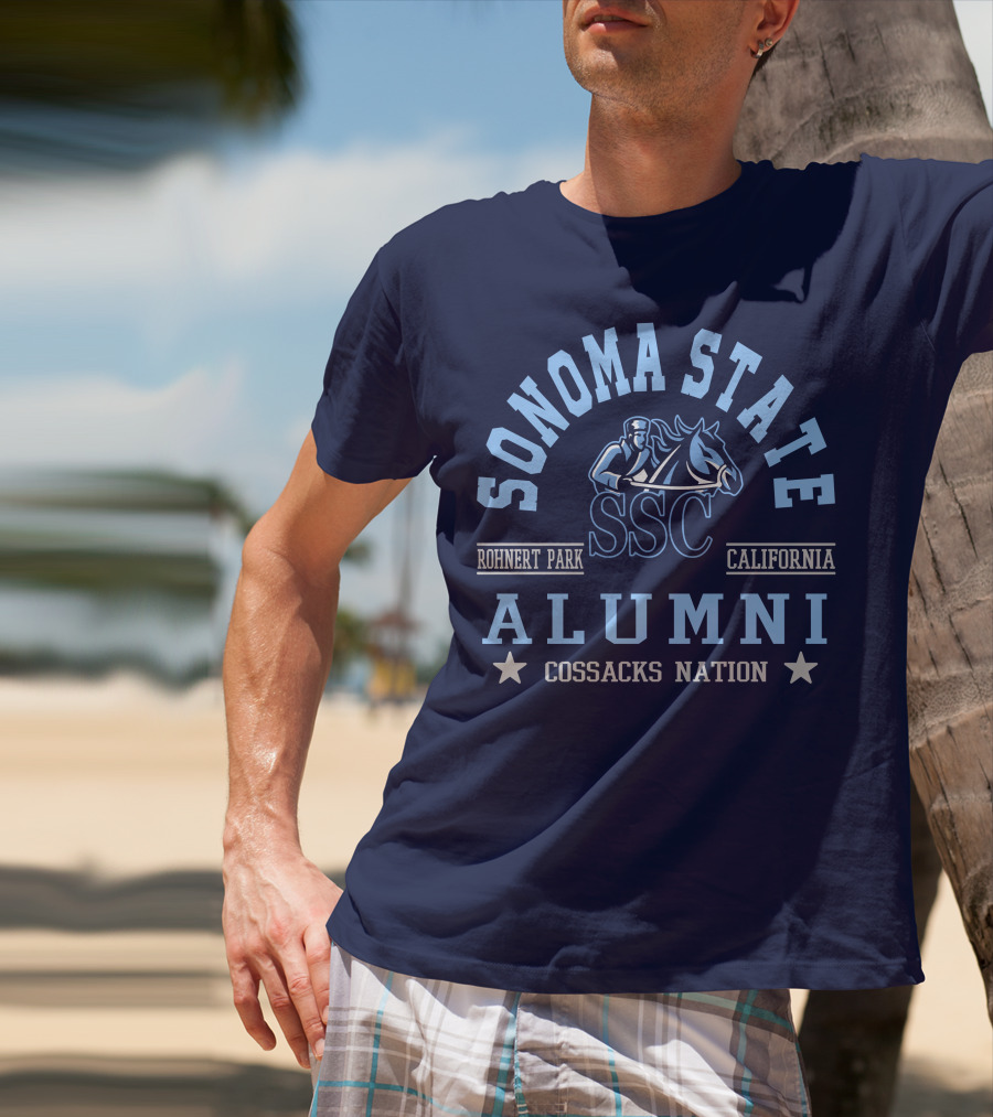 Sonoma State SSC Alumni Cossacks Nation Rohnert Park California T-Shirt