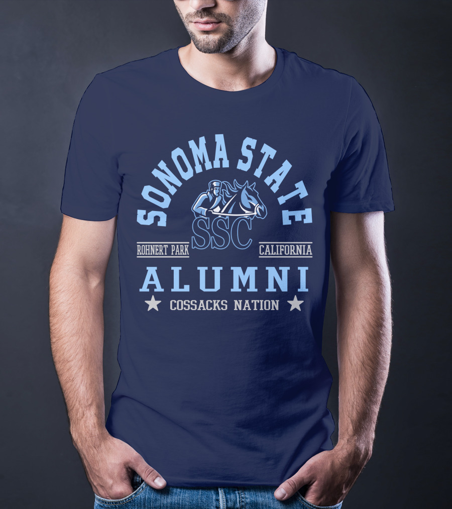 Sonoma State SSC Alumni Cossacks Nation Rohnert Park California T-Shirt