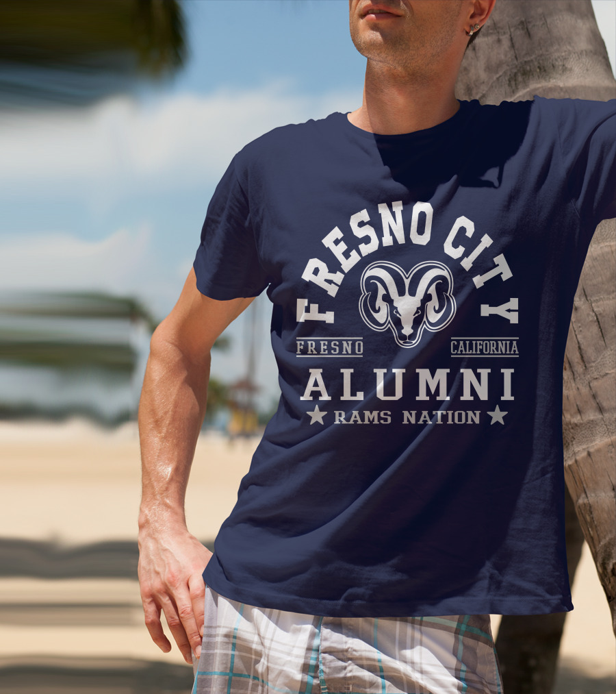 Fresno City California Alumni Rams Nation T-Shirt