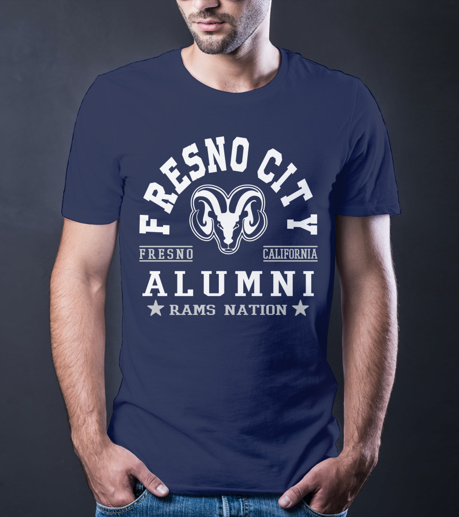 Fresno City California Alumni Rams Nation T-Shirt
