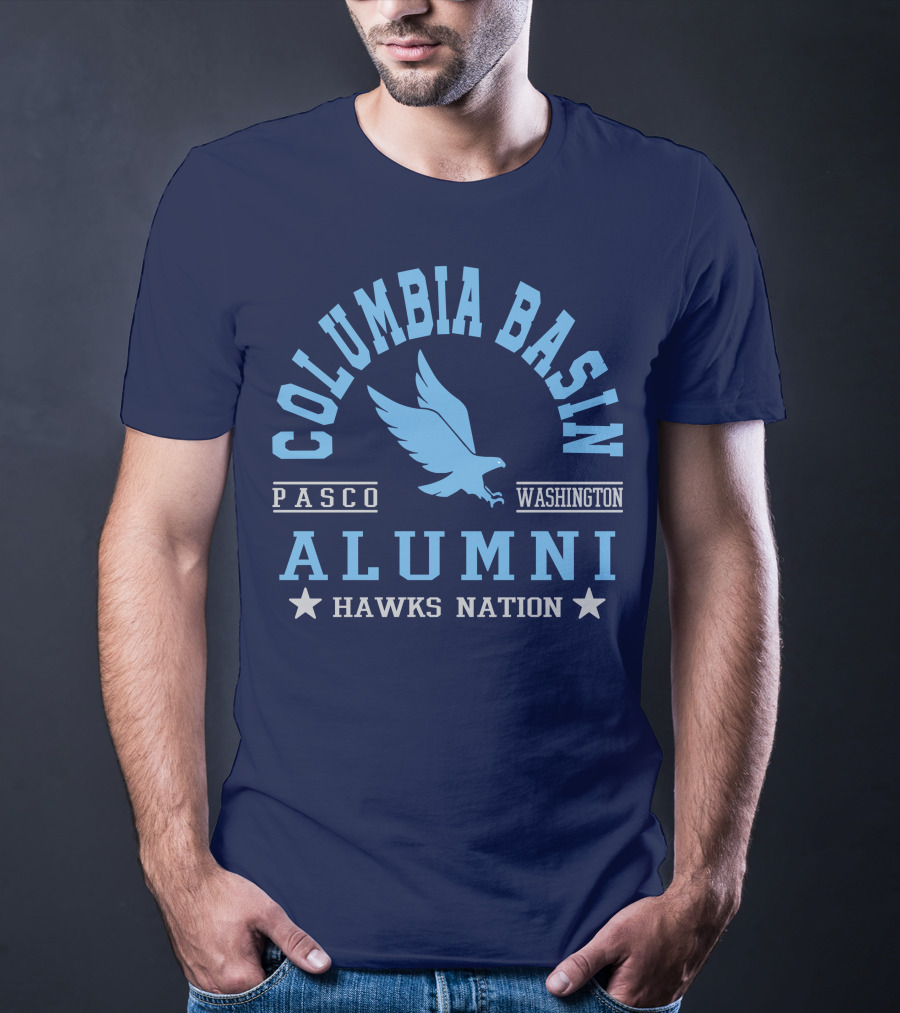 Columbia Basin Alumni Hawks Nation Pasco Washington T-Shirt