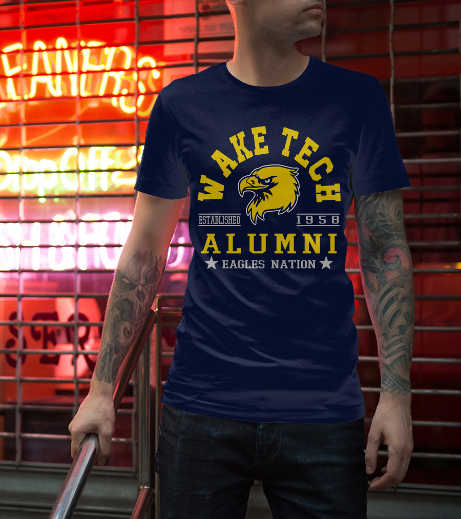 Wake Tech Alumni Eagles Nation Established 1958 T-Shirt