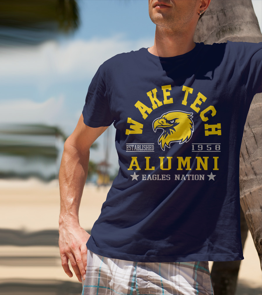 Wake Tech Alumni Eagles Nation Established 1958 T-Shirt
