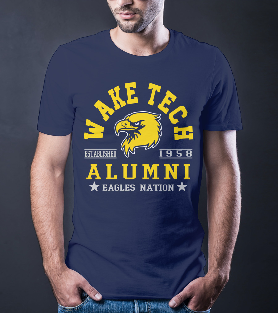 Wake Tech Alumni Eagles Nation Established 1958 T-Shirt