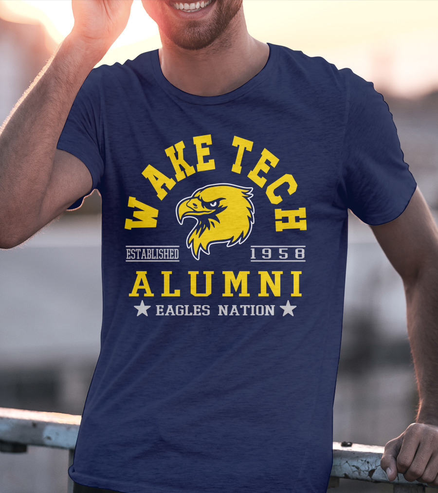 Wake Tech Alumni Eagles Nation Established 1958 T-Shirt
