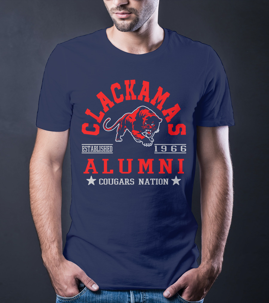 Clackamas Alumni Established 1966 Cougars Nation T-Shirt