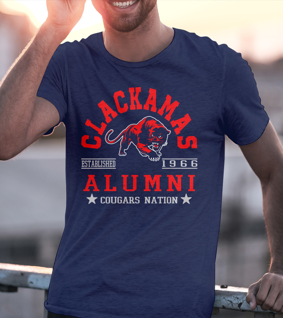 Clackamas Alumni Established 1966 Cougars Nation T-Shirt