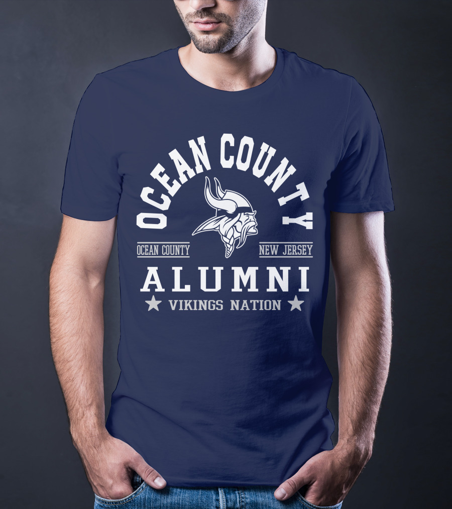 Ocean County New Jersey Alumni Vikings Nation T-Shirt