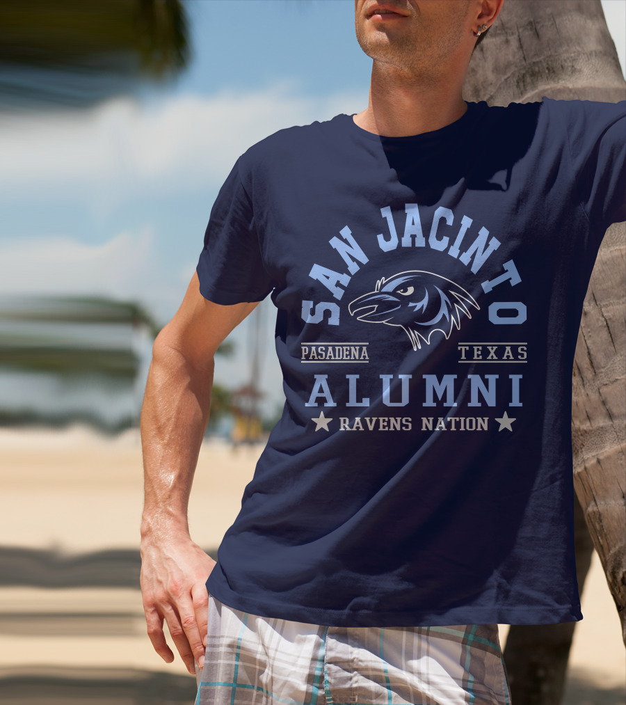 San Jacinto Pasadena Texas Alumni Ravens Nation T-Shirt