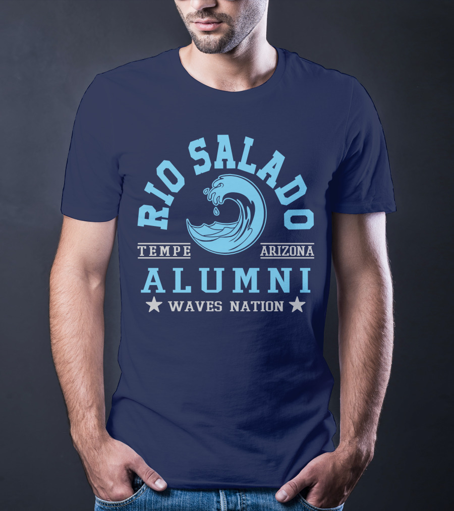 Rio Salado College Tempe Arizona Alumni Waves Nation T-Shirt