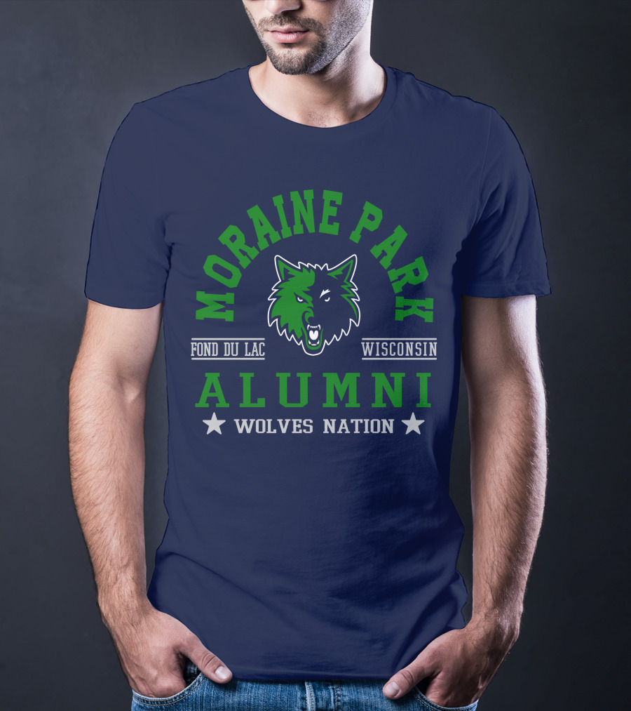 Moraine Park Alumni Wolves Nation Fond Du Lac Wisconsin T-Shirt